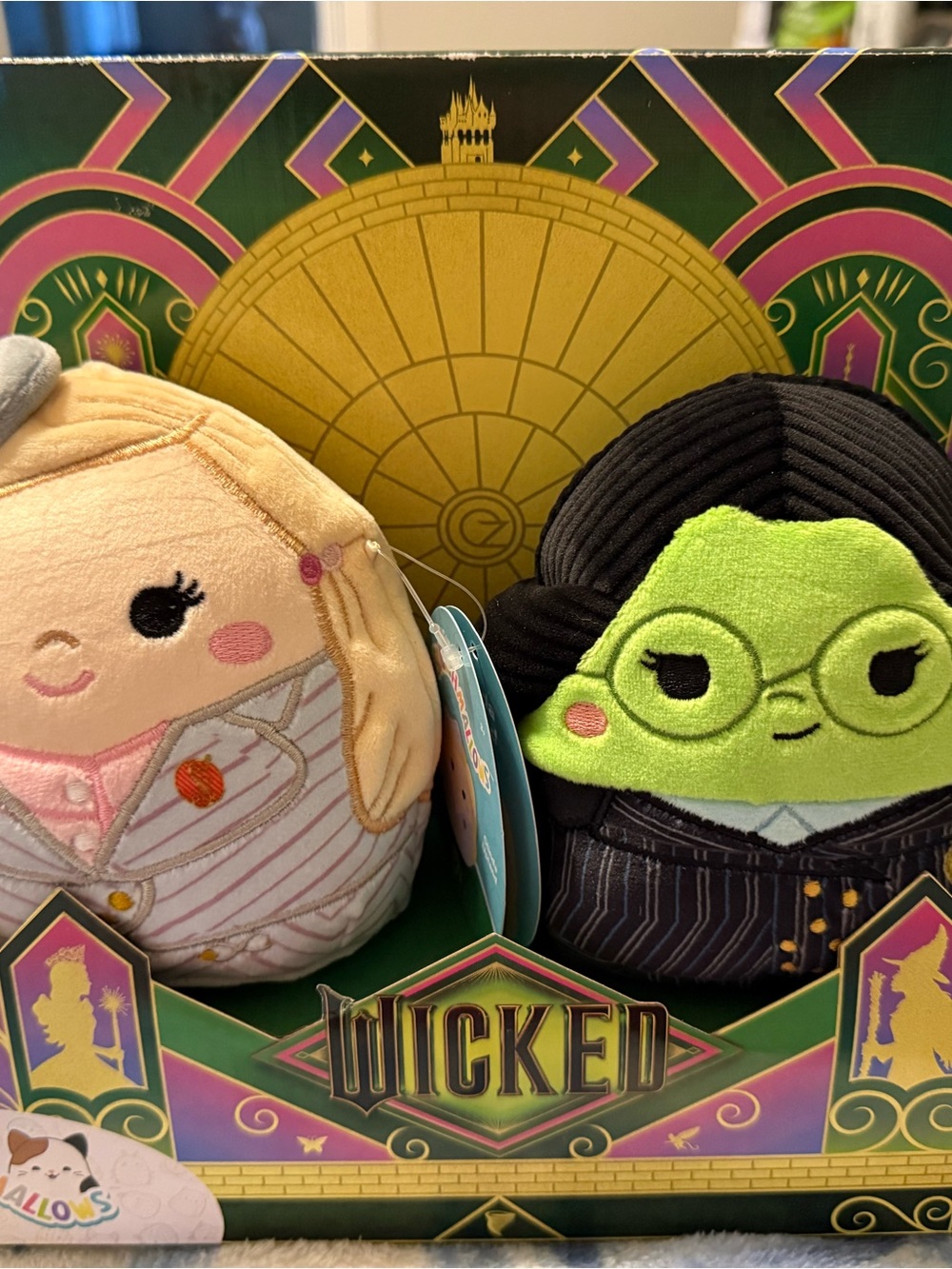 Wicked Musical Plush Duo - Green & Cream Collectible Stuffed Toys NEW